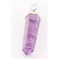 Amethyst Pendant (Large) with Silverball (no cord)