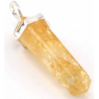 Citrine Pendant (Large) with Silverball (No Cord)